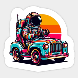 Funny Astronaut Sticker